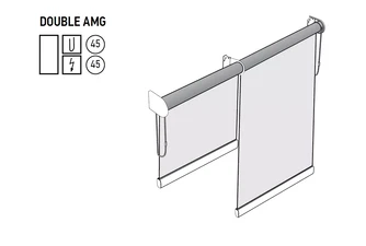 Рулонные шторы на проем / в проем DOUBLE